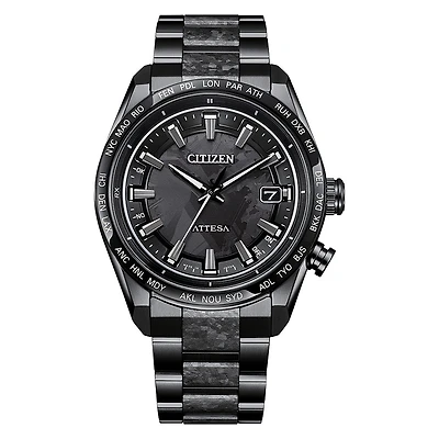 Citizen Eco-Drive Attesa Hakuto-R Black Dial Super Titanium | CB0285-6