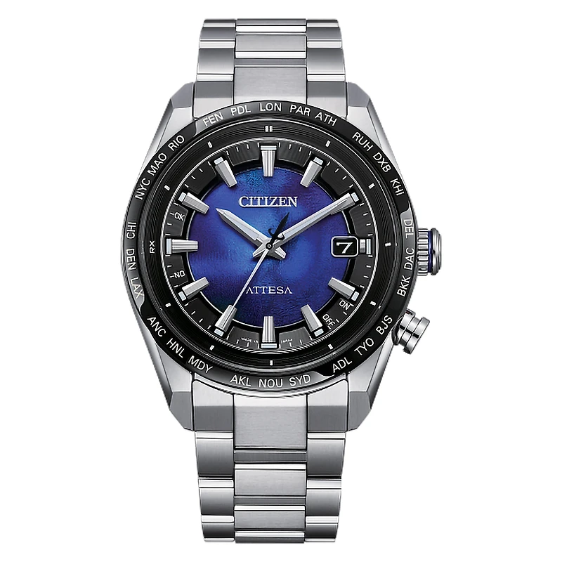 Citizen Eco-Drive Attesa Blue Dial Super Titanium Watch | CB0288-65L