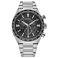 Citizen Eco-Drive Attesa Black Dial Super Titanium Watch | CB5966-69E