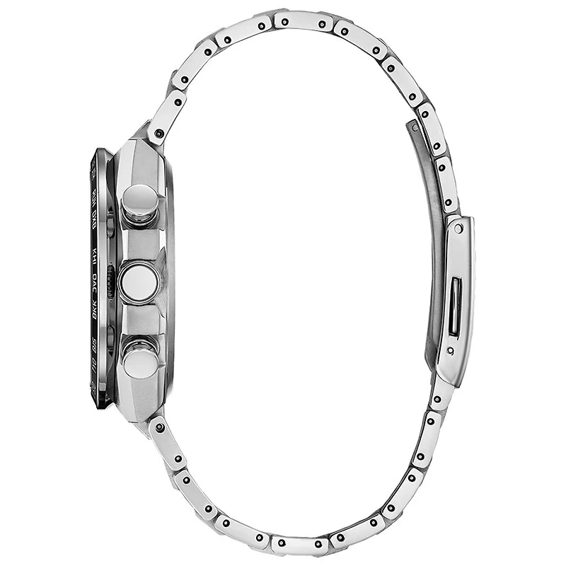 Citizen Eco-Drive Attesa Black Dial Super Titanium Watch | CB5966-69E