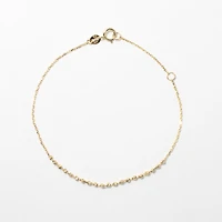 Mini Bead Bracelet in 10K Yellow Gold