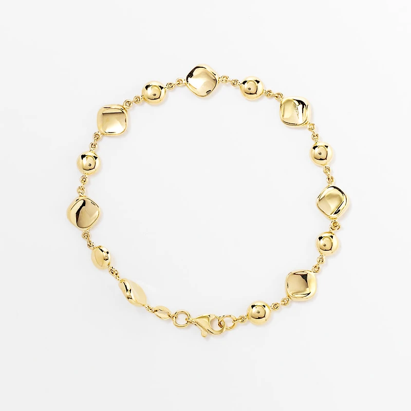 Pebble Bracelet in 10K Yellow Gold