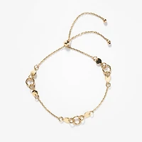 Circle Link Bolo Bracelet in 10K Yellow Gold