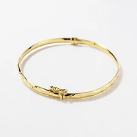 3mm Ladies Bangle in 10K Yellow Gold