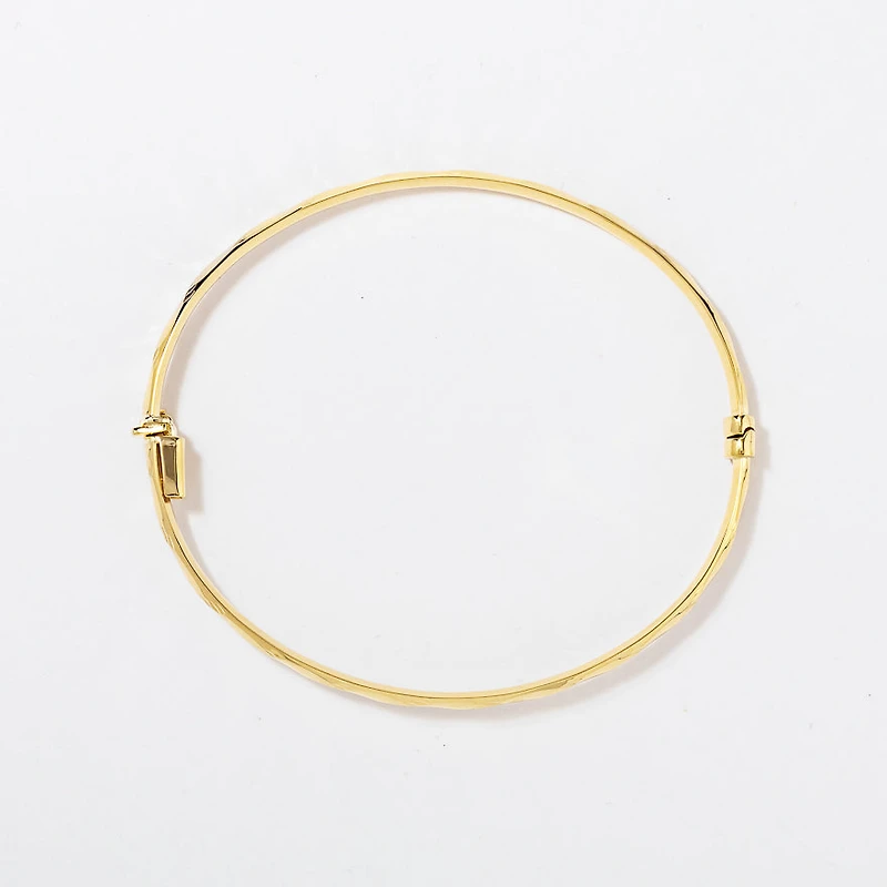 3mm Ladies Bangle in 10K Yellow Gold