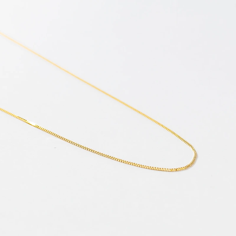 14K Yellow Gold 0.55mm Box Chain (16")