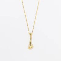 Droplet Necklace in 10K Yellow Gold