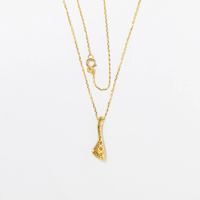 Droplet Necklace in 10K Yellow Gold