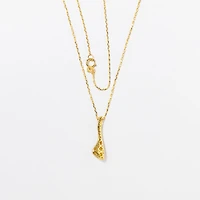 Droplet Necklace in 10K Yellow Gold