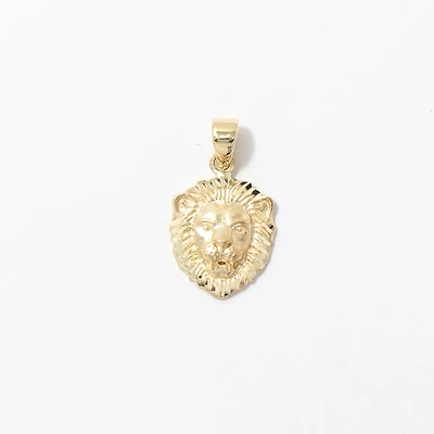 Lion Pendant in 10K Yellow Gold