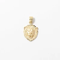 Lion Pendant in 10K Yellow Gold