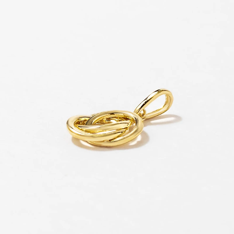 Love Knot Pendant in 10K Yellow Gold