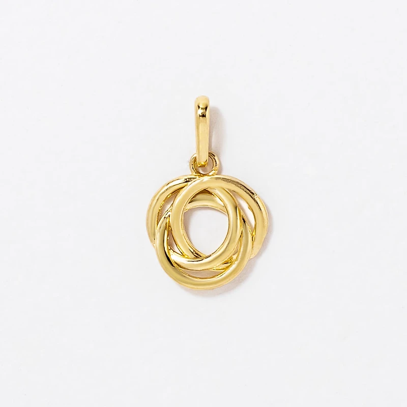 Love Knot Pendant in 10K Yellow Gold