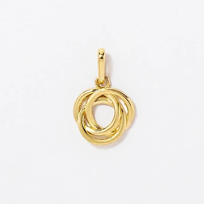 Love Knot Pendant in 10K Yellow Gold