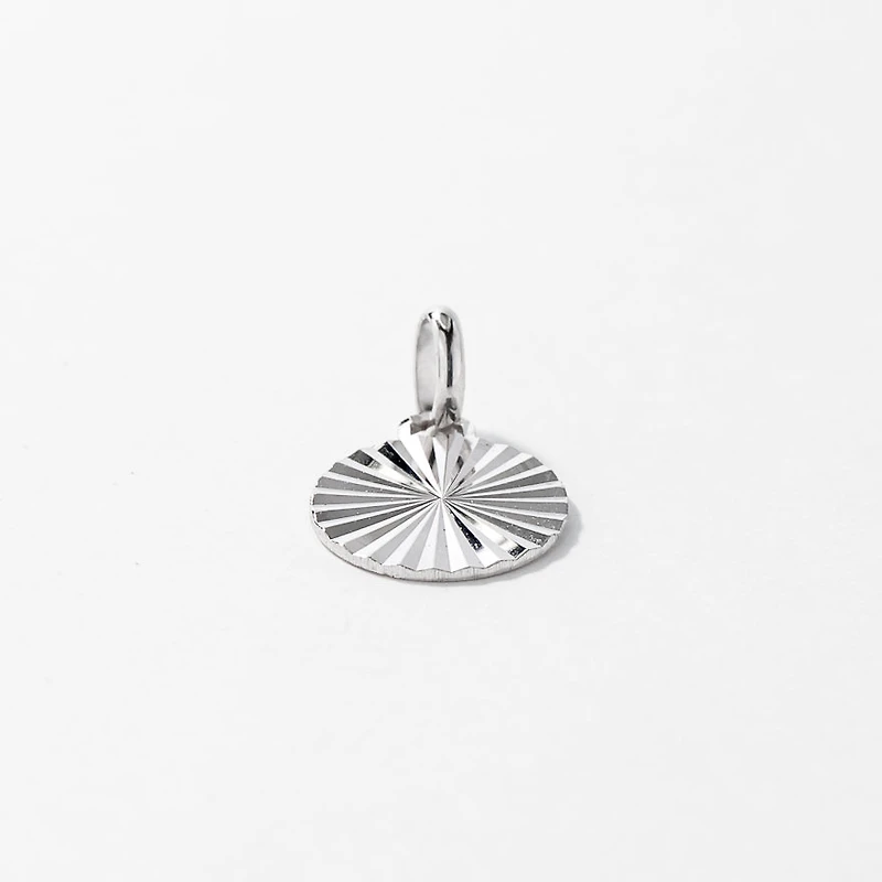 Sunbeam Pendant in 10K White Gold