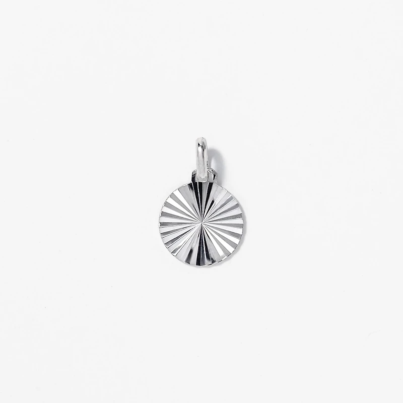 Sunbeam Pendant in 10K White Gold