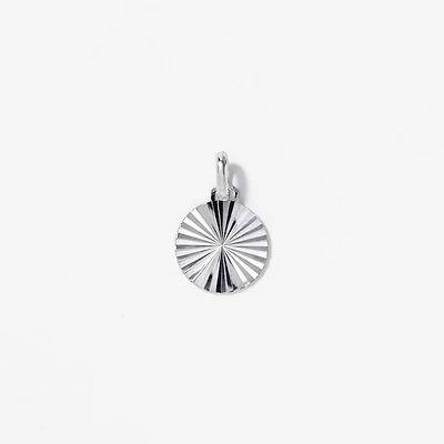 Sunbeam Pendant in 10K White Gold
