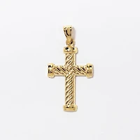 Cross Pendant in 10K Yellow Gold