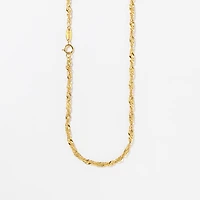 14K Yellow Gold 2.5mm Singapore Chain (18")