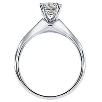 Diamond Solitaire Engagement Ring in 19K White Gold (0.90 ct tw)
