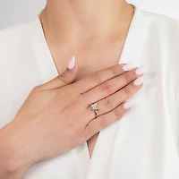 Butterfly Ring 10K Yellow and White Gold (0.13 ct tw)
