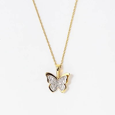 Butterfly Diamond Pendant | Ann-Louise Jewellers