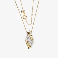 Diamond Cluster Pendant in 10K Yellow Gold (0.25 ct tw)