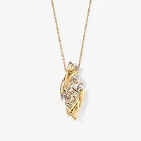 Diamond Cluster Pendant in 10K Yellow Gold (0.25 ct tw)