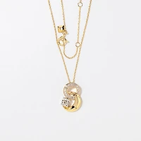Diamond Moon Pendant in 10K Yellow Gold (0.25 ct tw)