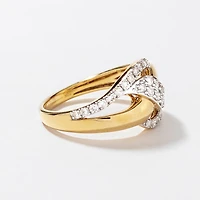 Diamond Cluster Ring 10 Yellow and White Gold (0.50 ct tw)
