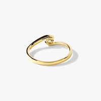 Solitaire Diamond Ring 10K Yellow Gold (0.15ct tw)