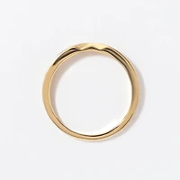 Men's Point Ring 10K Yellow Gold