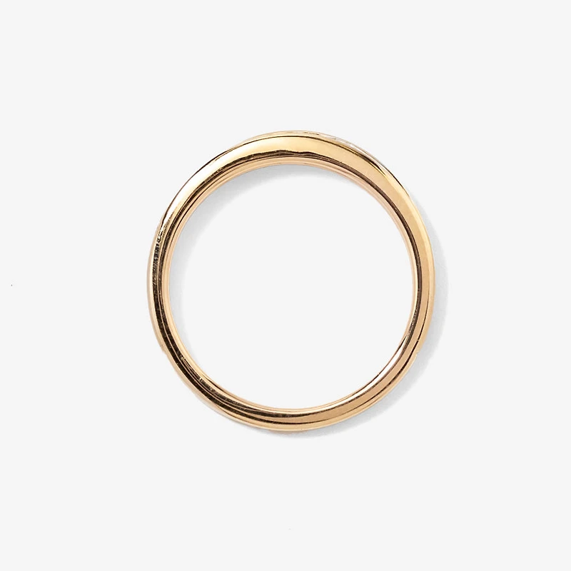 Diamond Wedding band 10K Yellow Gold (0.04 ct tw)