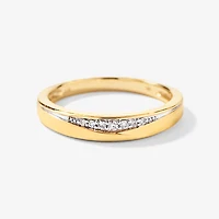 Diamond Wedding band 10K Yellow Gold (0.04 ct tw)