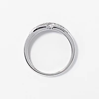 Ladies Diamond Wedding Band 10K White Gold (0.06 ct tw)