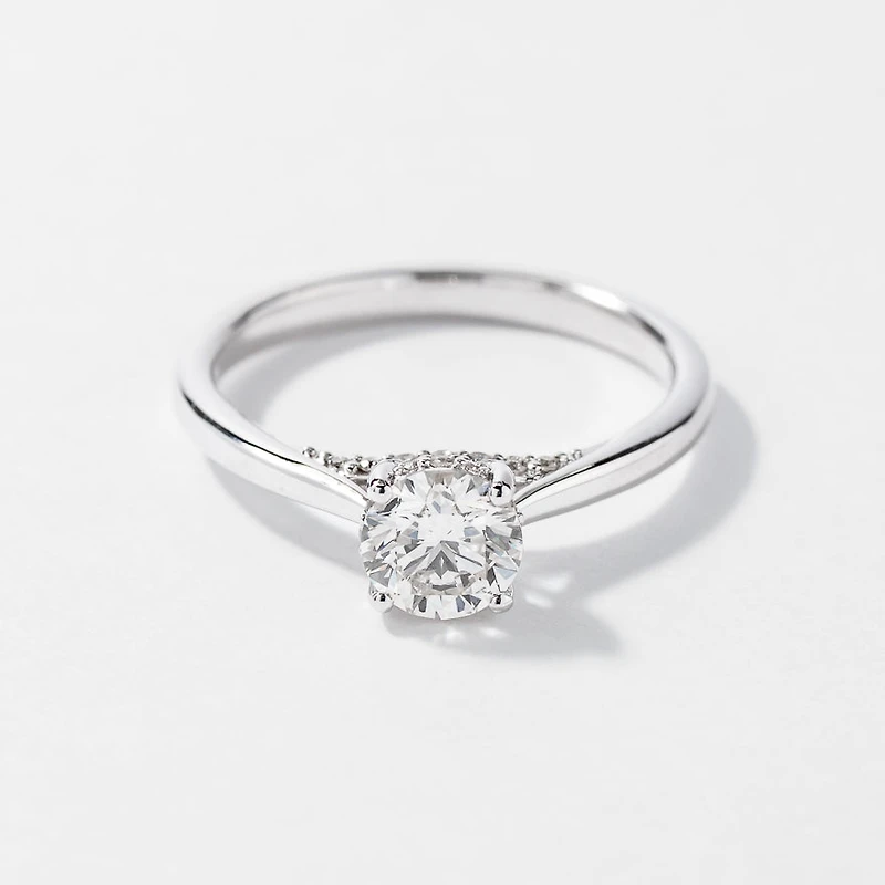 Diamond Engagement Ring 14K White Gold (0.83 ct tw)