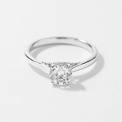 Diamond Engagement Ring 14K White Gold (0.83 ct tw)