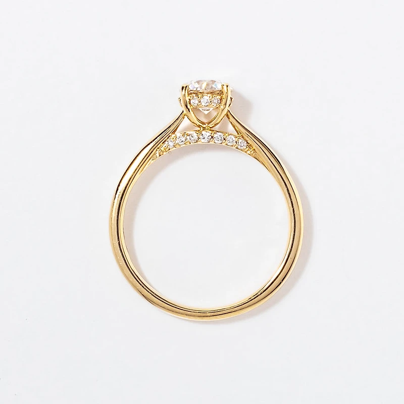 Diamond Engagement Ring 14K Yellow Gold (0.83 ct tw)