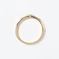 Geometric Wedding Band 10K Yellow Gold (0.05 ct tw)