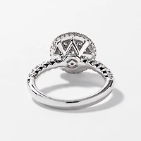 Diamond Cluster Ring 10K White Gold (1.00 ct tw)
