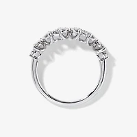 Diamond Petal Cluster Ring 10K White Gold (0.40 ct tw)