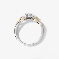Diamond Cluster Ring 10K Yellow and White Gold (0.25 ct tw)