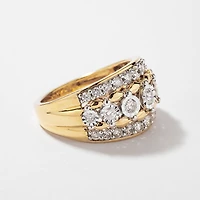 Diamond Dinner Ring 10K Yellow and White Gold (1.00 ct tw)