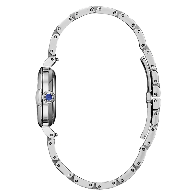 Citizen Eco-Drive L Mae White Dial Stainless Steel Bracelet | EM1130-8