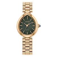 Citizen Eco-Drive L Rainell Green Dial Watch | EM1203-57X