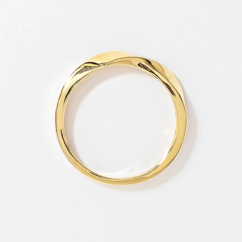 Men's 4mm Twist Wedding Band 10K Yellow Gold