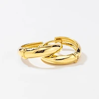 Hoop Earrings in 10K Yellow Gold