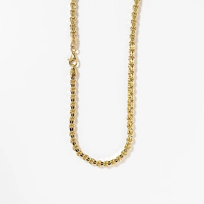 3.5mm Double Link Chain in 10K Yellow Gold (17")