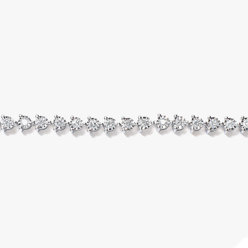 Diamond Tennis Bracelet in 10K White Gold (1.00 ct tw)