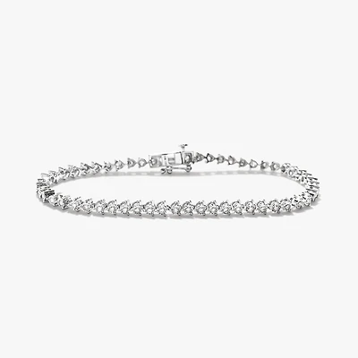 Diamond Tennis Bracelet in 10K White Gold (1.00 ct tw)
